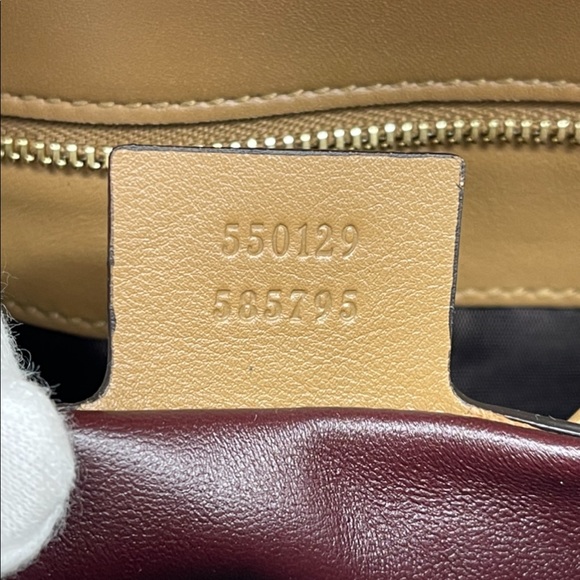 Gucci NEW In Box GG Logo Arli Taupe Python Leather Crossbody Bag - Picture 7 of 12